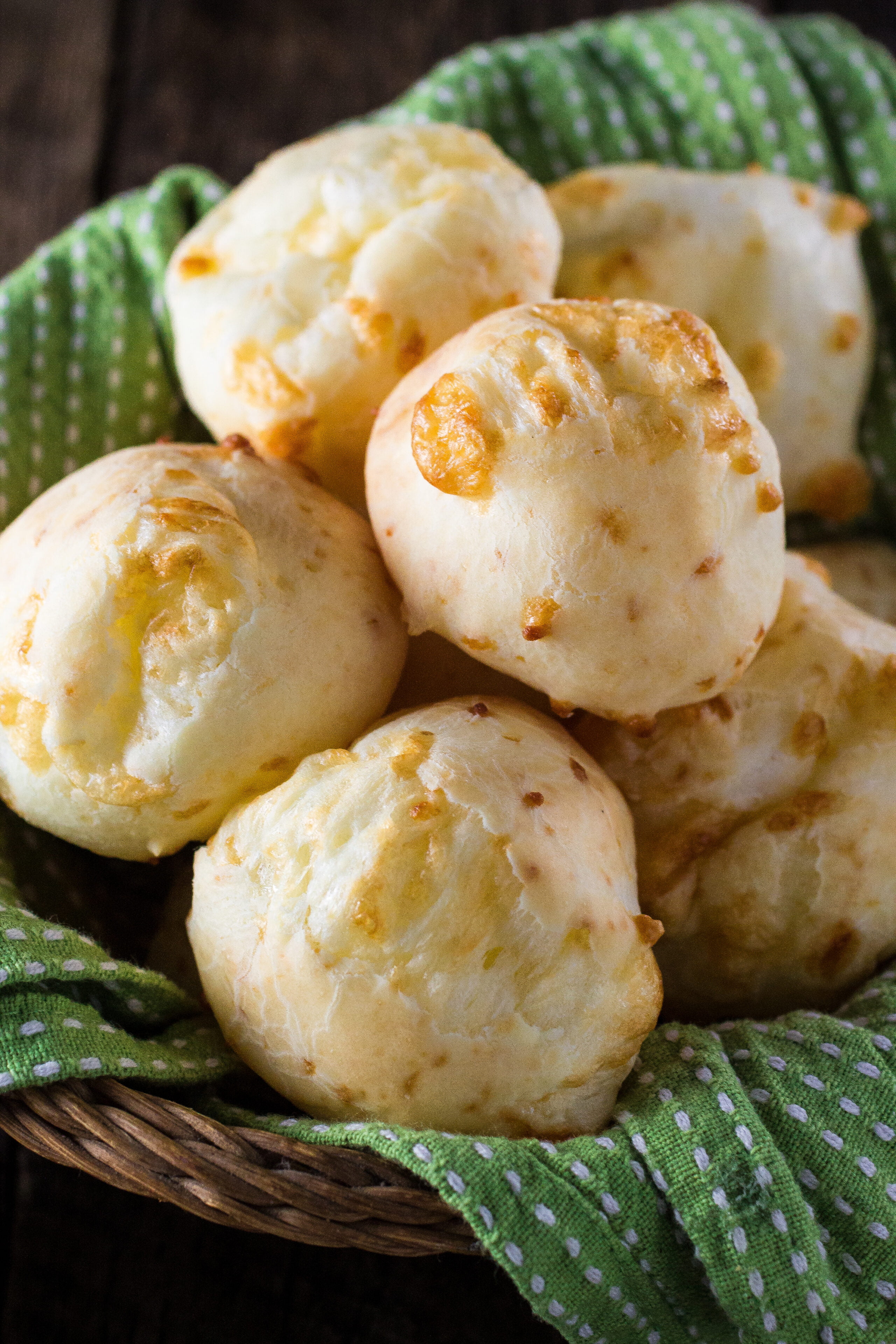 Oven-Baked Brazilian Cheese Bread (Pão de Queijo) with Tapioca Flour