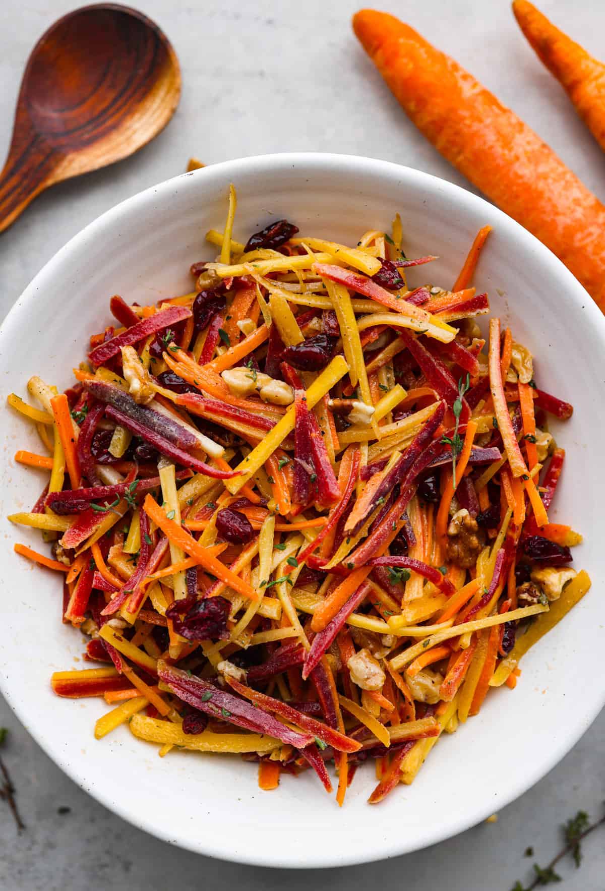 Dotting Tool Inspired Vegan Beet and Carrot Salad