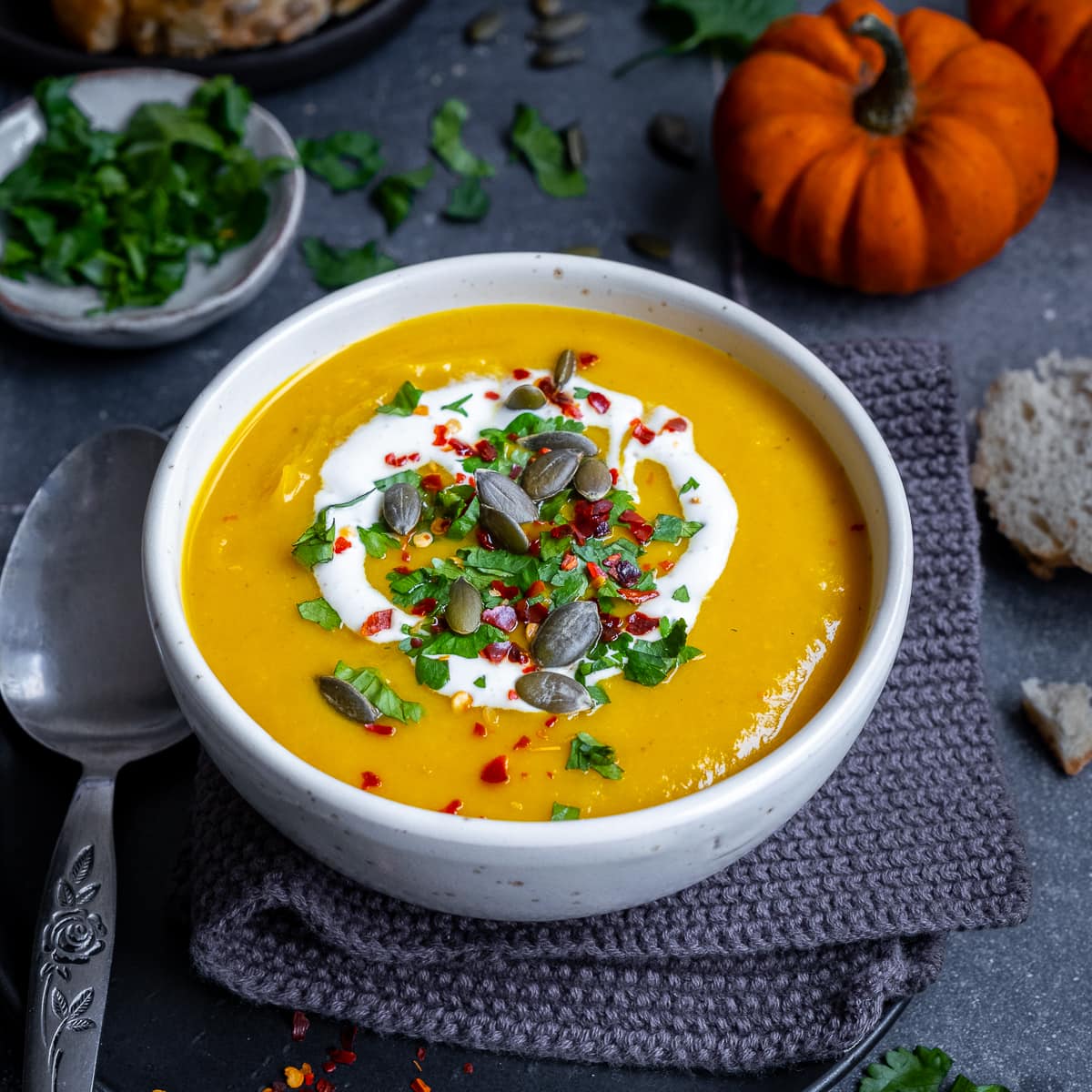 Fourth Dimension Spiced Vegan Pumpkin Soup