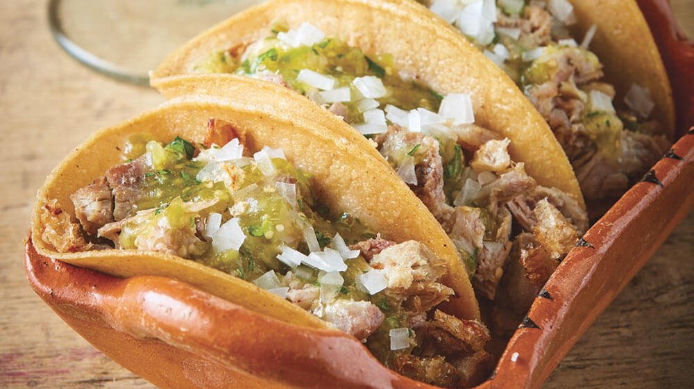 Traditional Mexican Carnitas Tacos