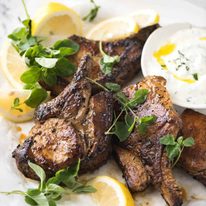 Citrus-Herb Grilled Pork Chops with Garlic Coaster Rub