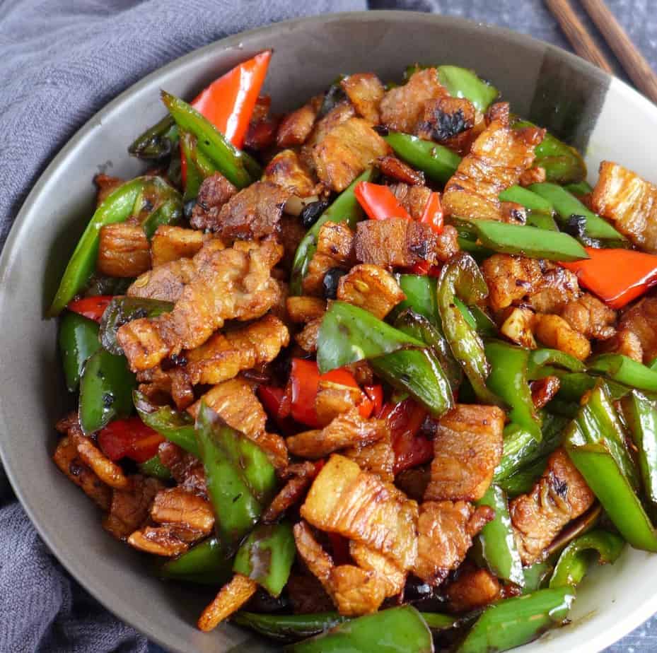 Hunan-Style Crispy Pork with Garlic and Scallions