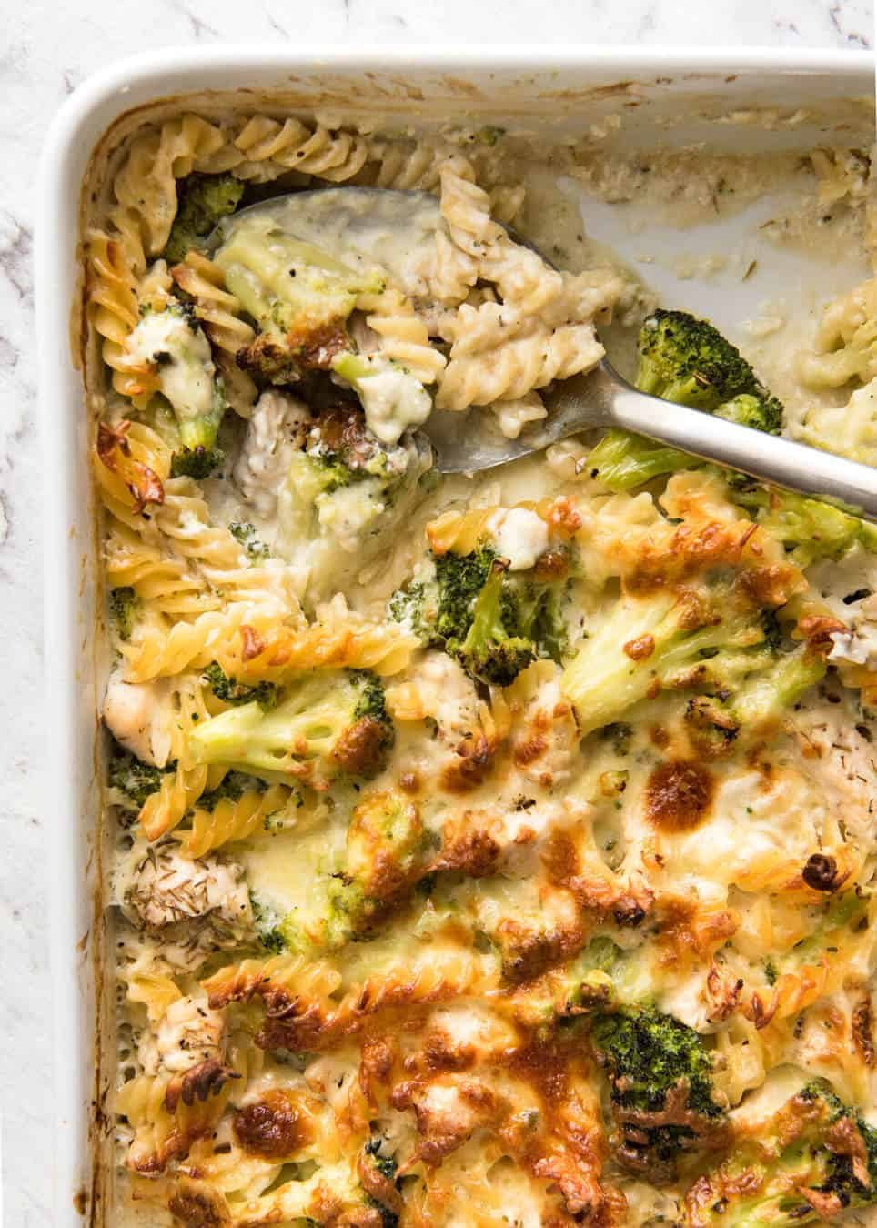 One-Pan Cheesy Hidden Veggie Chicken Bake