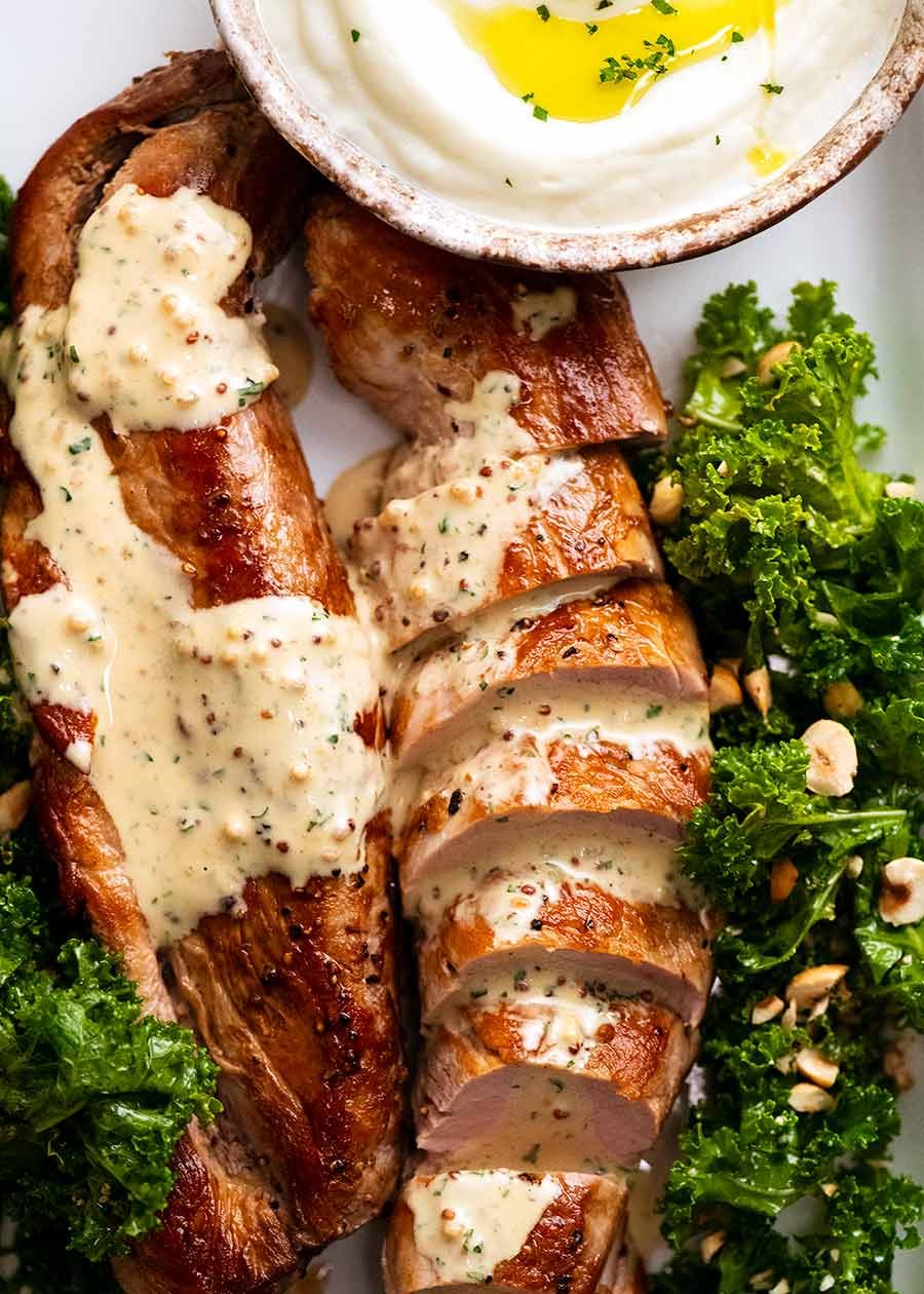 Pan-Roasted Pork Tenderloin with Missouri Mustard Sauce
