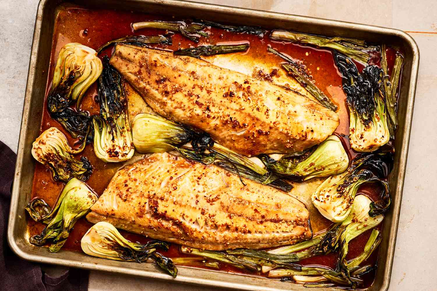 Pan-Seared Miso-Glazed Black Cod with Scallion and Ginger