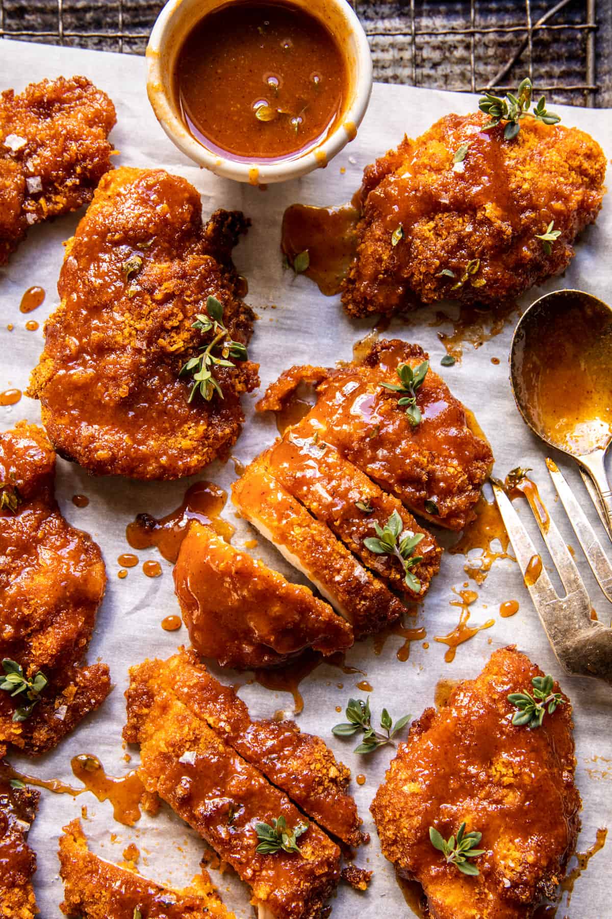 Pan-Seared Chicken with Spicy Maple Mustard Glaze