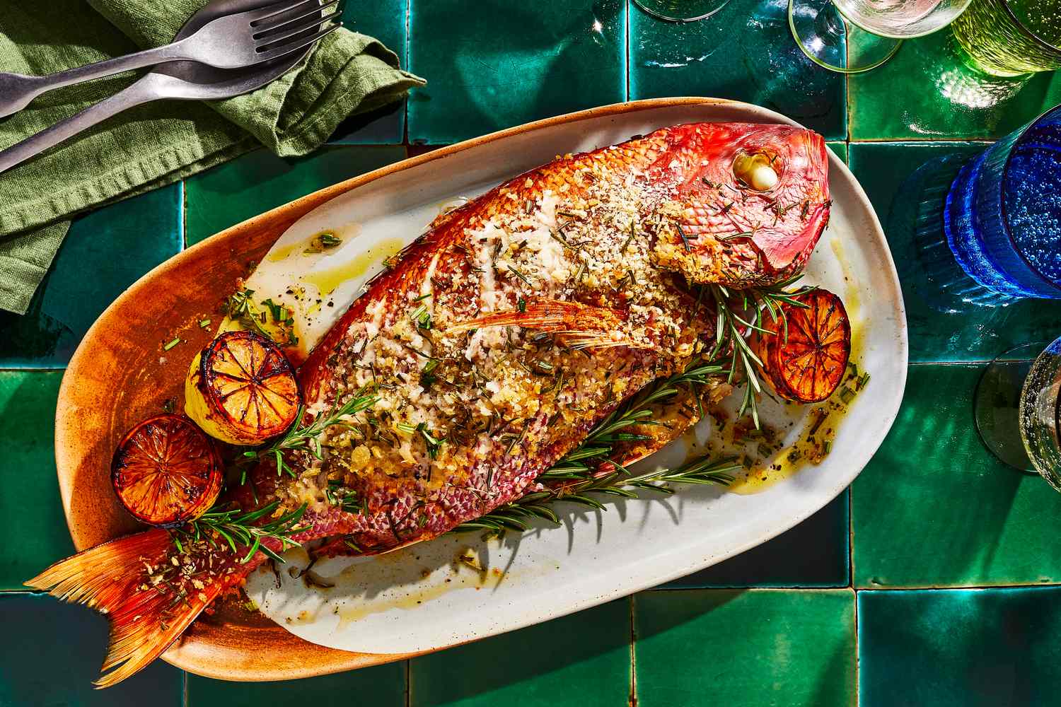 Market-Fresh Grilled Snapper with Citrus Herb Salsa Verde