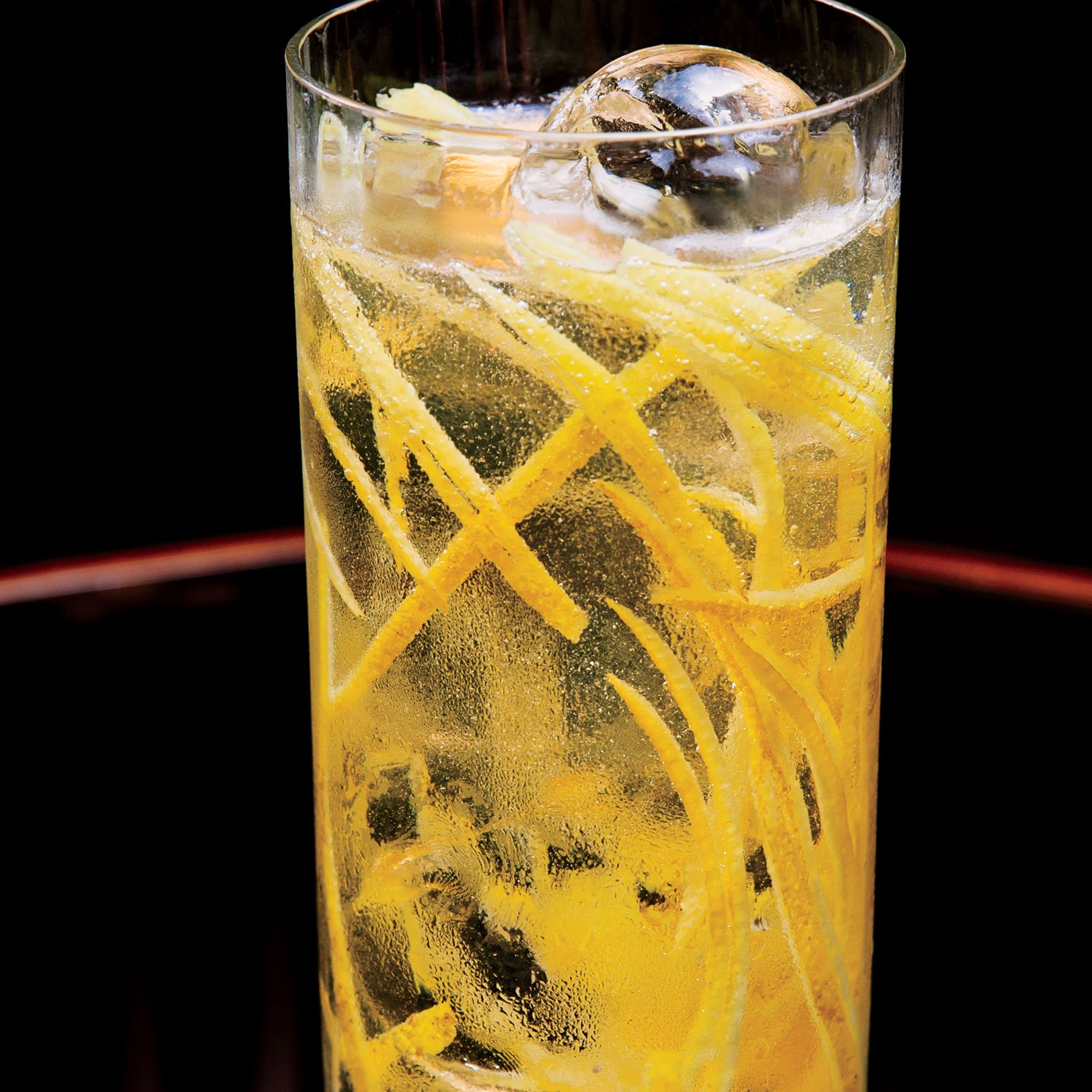 Citrus-Infused Tequila Highball with Sparkling Water