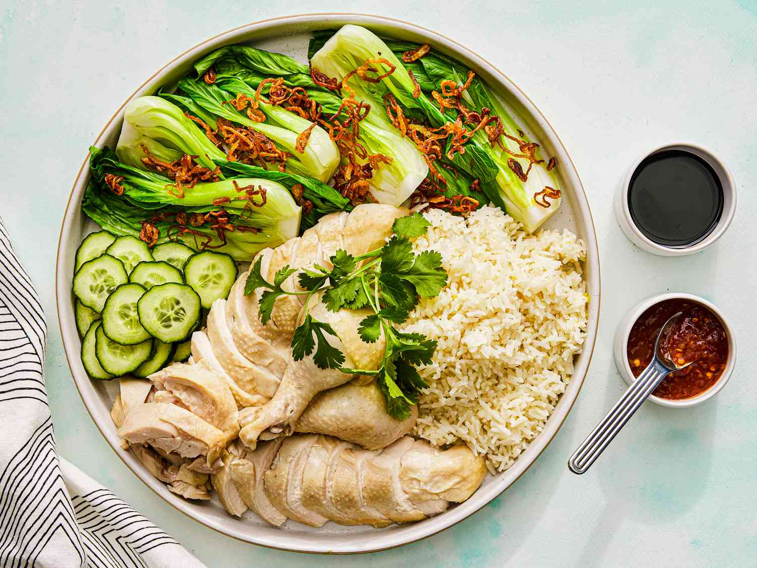 Stir-Fried Malaysian Kopitiam Hainanese Chicken Rice