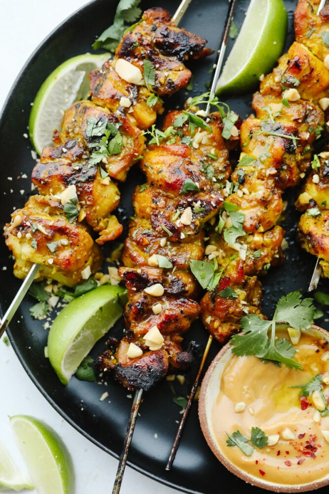 Grilled Zanzibar Spice-Marinated Chicken Skewers
