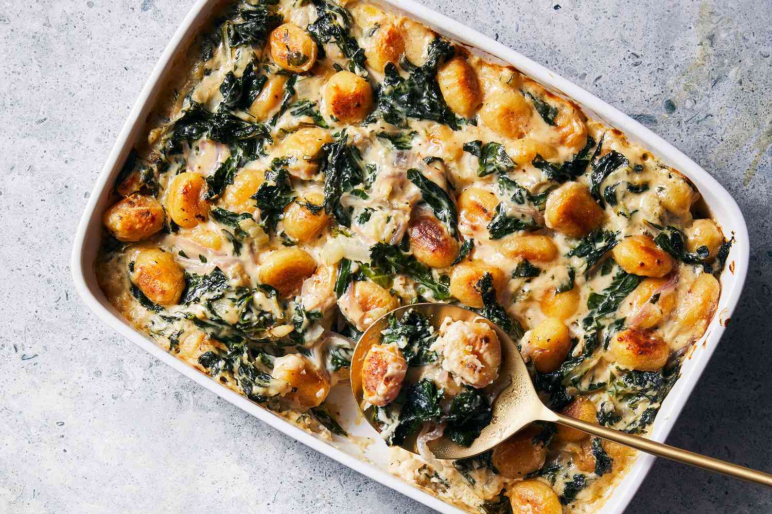 Roasted Oyster and Spinach Gratin with Parmesan Crust