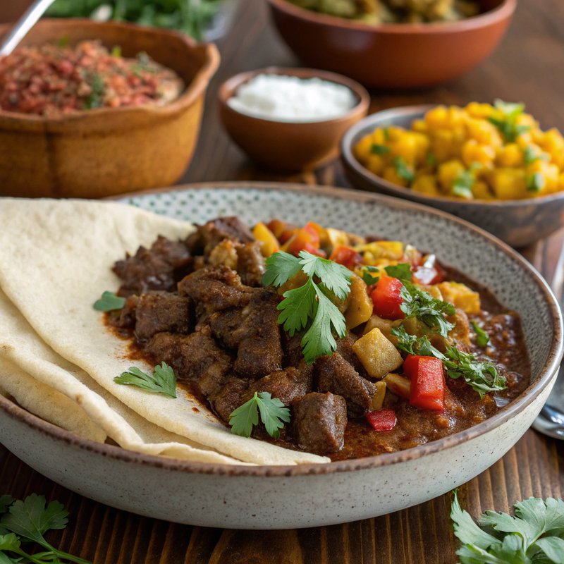 Ethiopian-Inspired Spiced Vegetable Tibs with Teff Rice