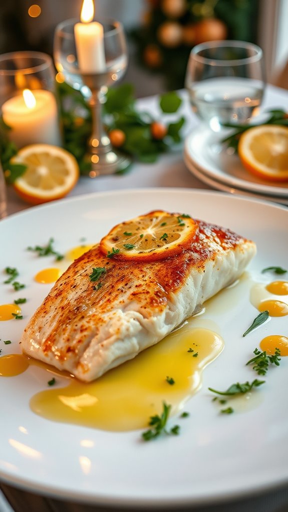 Pan-Seared Grouper with Citrus Herb Salsa Verde