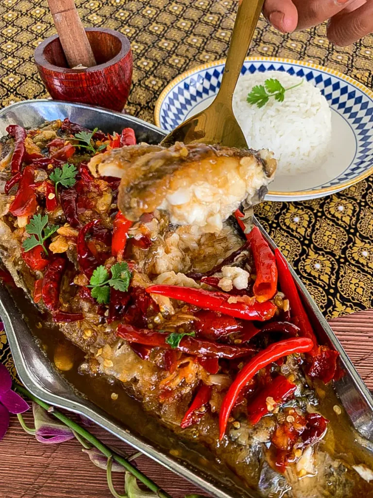 Grilled Zanzibar-Style Spiced Fish with Tamarind Sauce