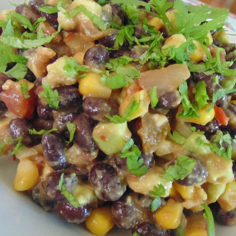Latin-Inspired Black Bean and Corn Salad with Cilantro Lime Dressing