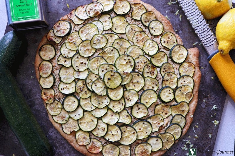 Houzz Geometric Zucchini & Herb Tart