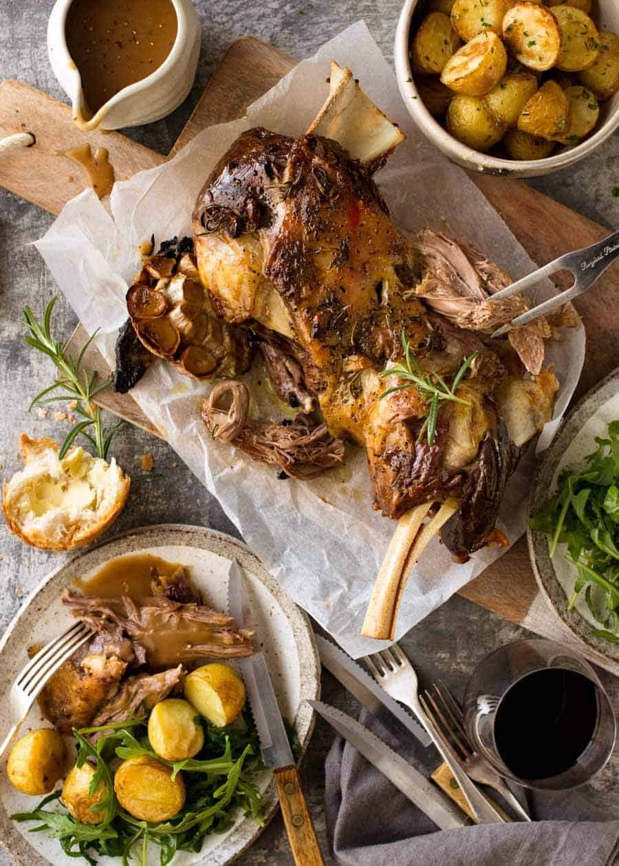 Slow-Roasted Cornish Lamb Shoulder with Rosemary and Garlic