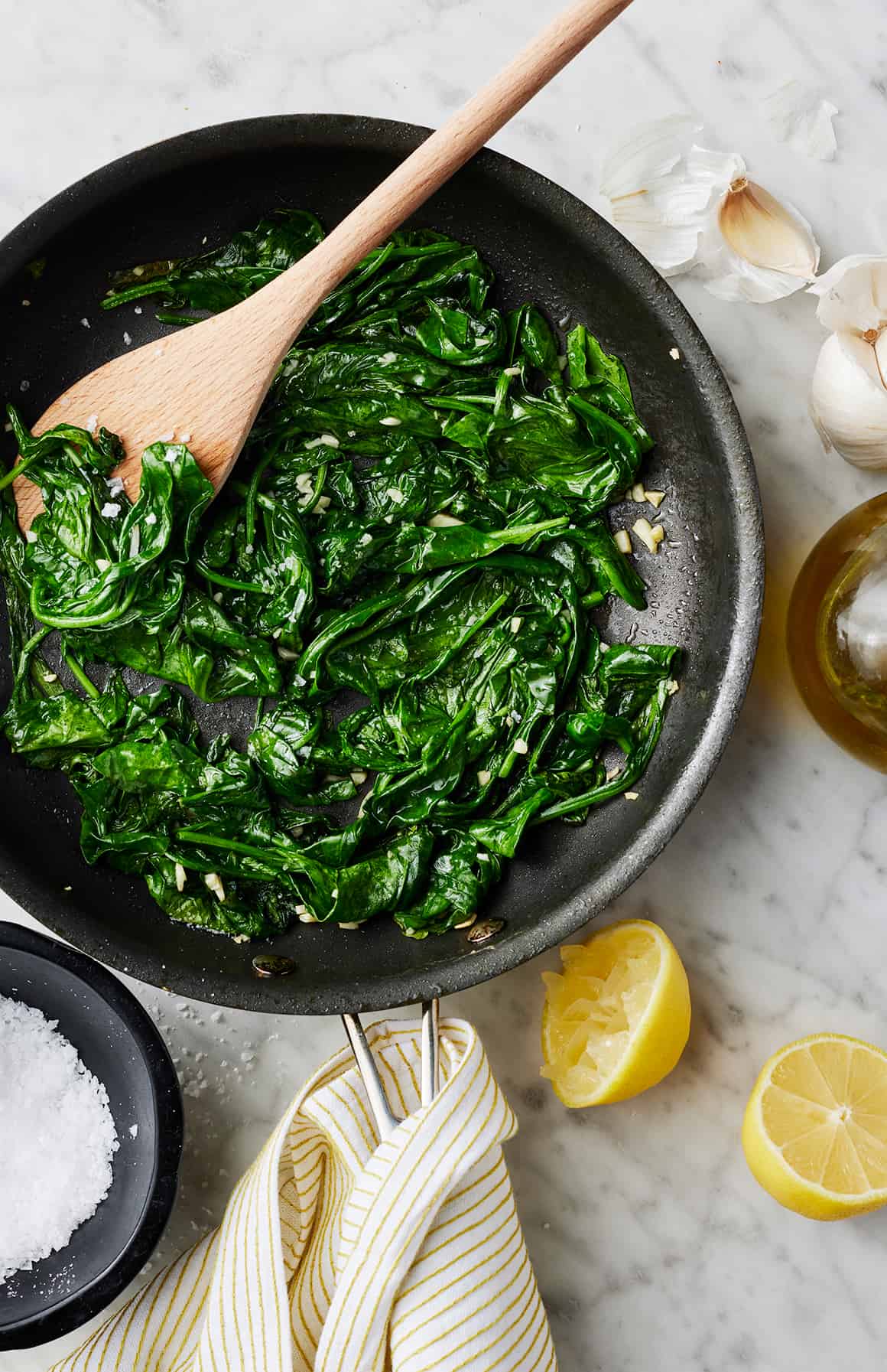 Sautéed Chicken Breast with Zesty Lemon and Garlic Spinach