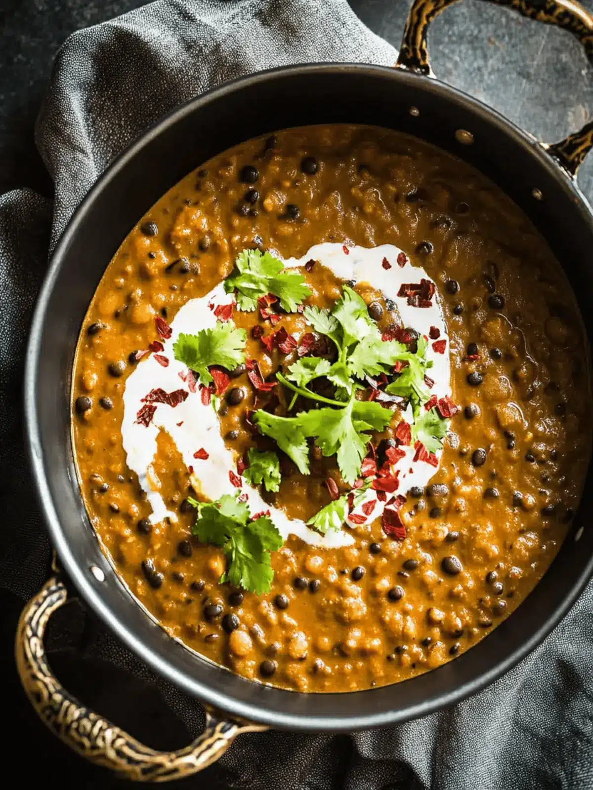Creamy Dal Makhani with Slow-Cooked Black Lentils