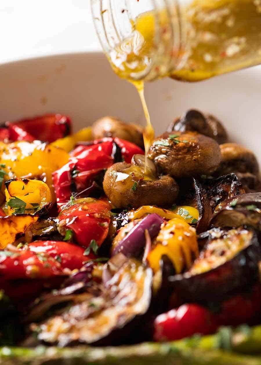 Herb-Marinated Grilled Mediterranean Vegetables with Lemon