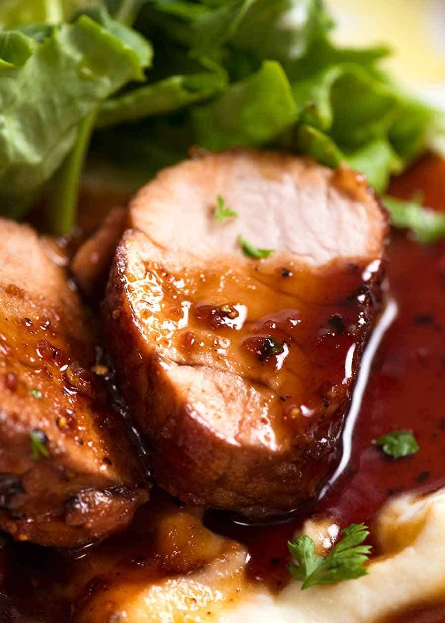 Symantec-Inspired Citrus and Honey Glazed Pork Tenderloin