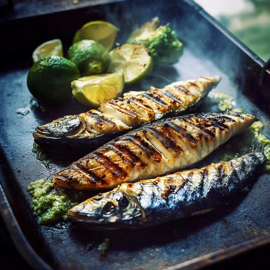 Okinawan Sea Salt and Herb Grilled Mackerel
