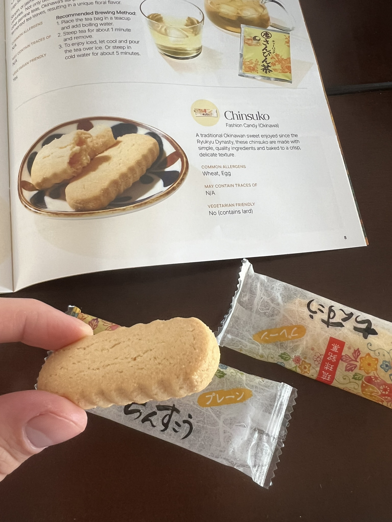 Okinawan Sea Salt and Brown Sugar Chinsuko Cookies