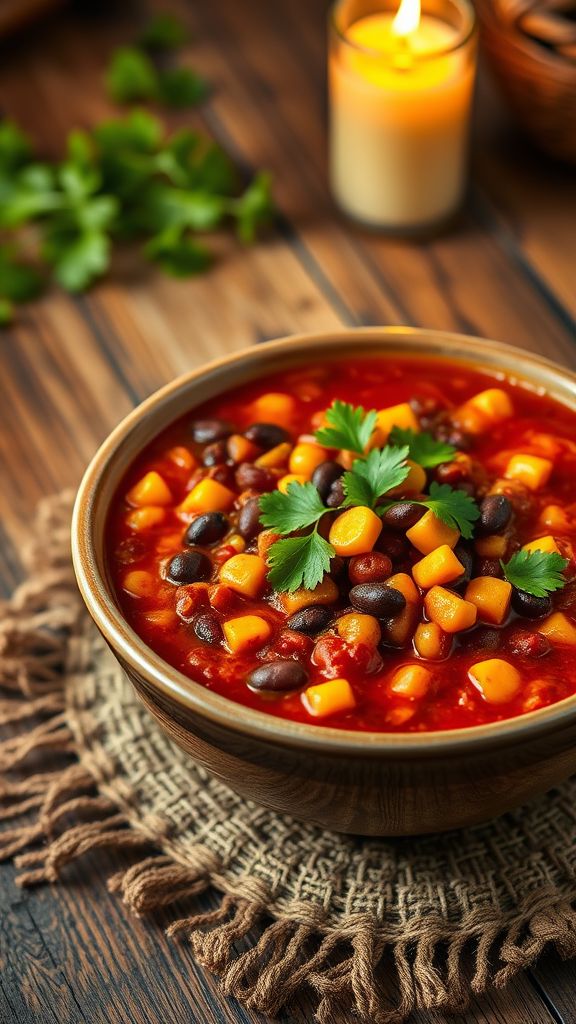 Four-Bean Chili with Smoky Tomato Sauce