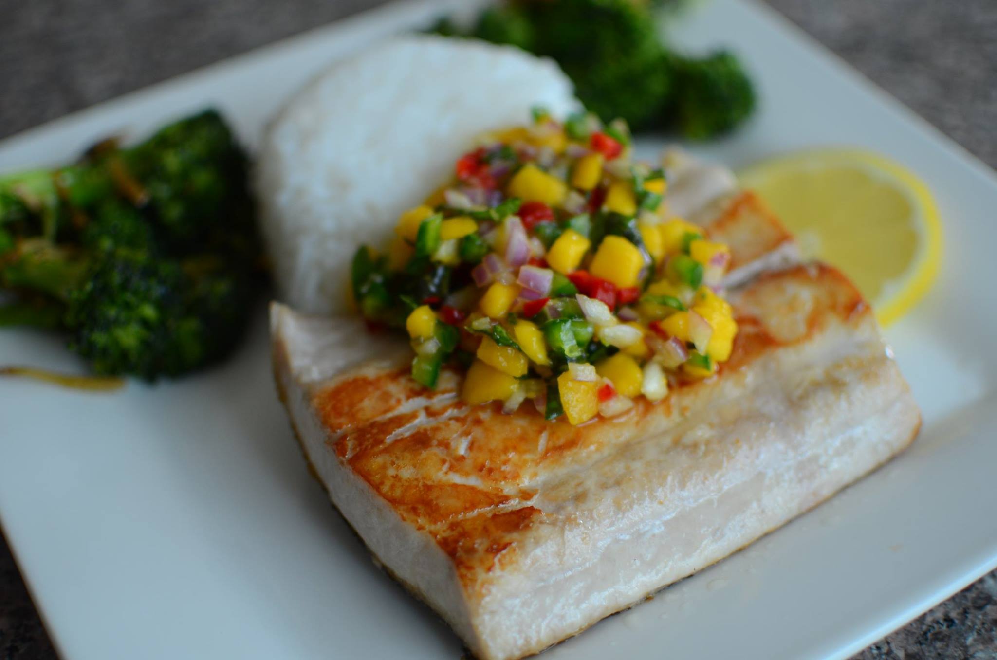 Pan-Seared Mahi-Mahi with Mango-Cilantro Relish