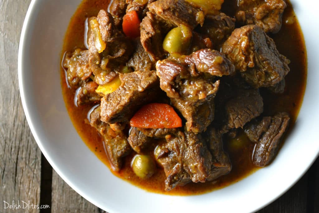 Puerto Rican-Style Sofrito Pork Stew with Sweet Plantains