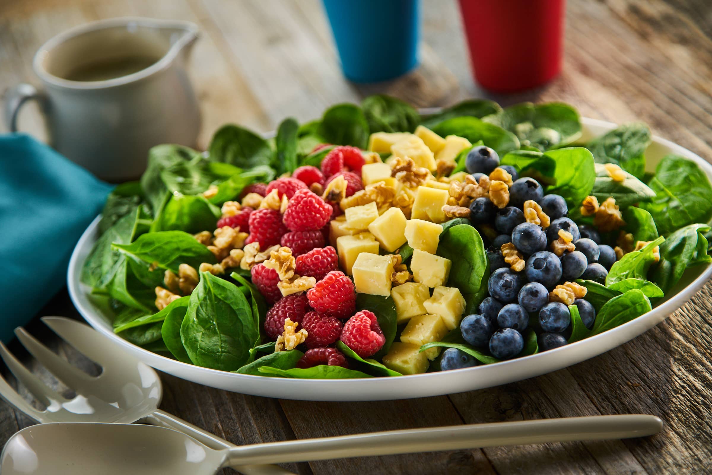 berry Spinach Salad with Poppy Seed Dressing