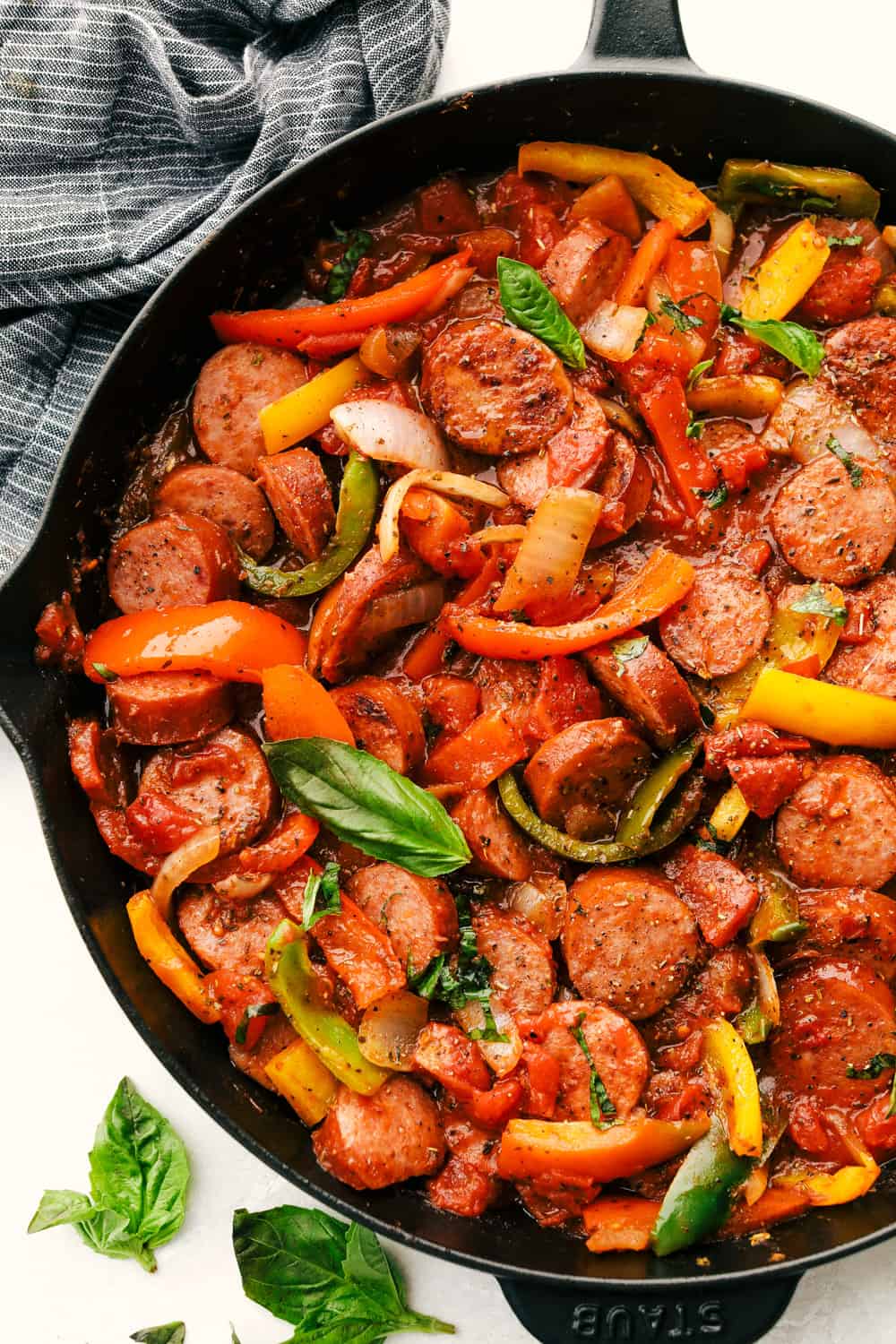 Pan-Seared Sausage and Bell Pepper Skillet