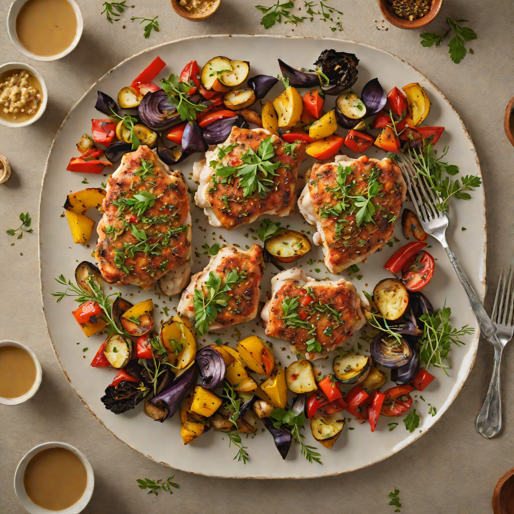 Herb-Crusted Chicken Thighs with Roasted Vegetables