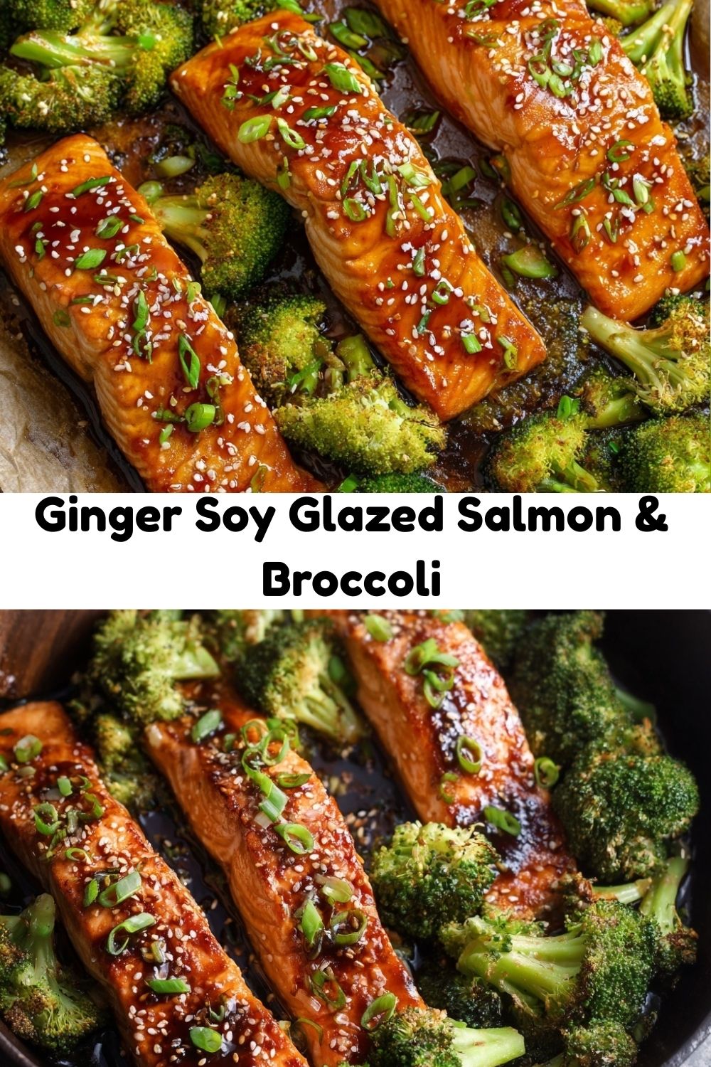 Ginger-Soy Glazed Salmon with Stir-Fried Broccoli