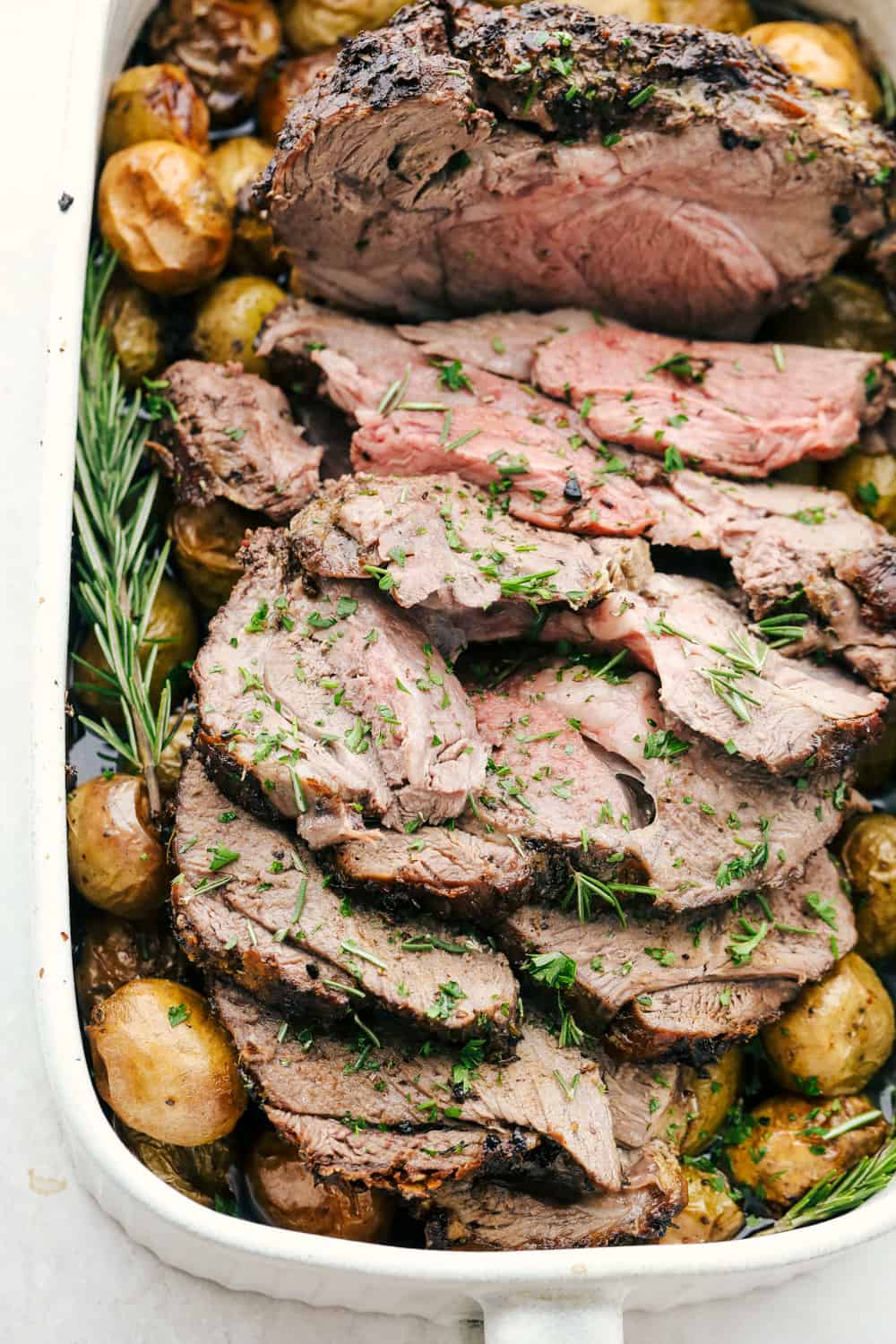 Sheet Pan Herb-Roasted Lamb with Garlic and Lemon