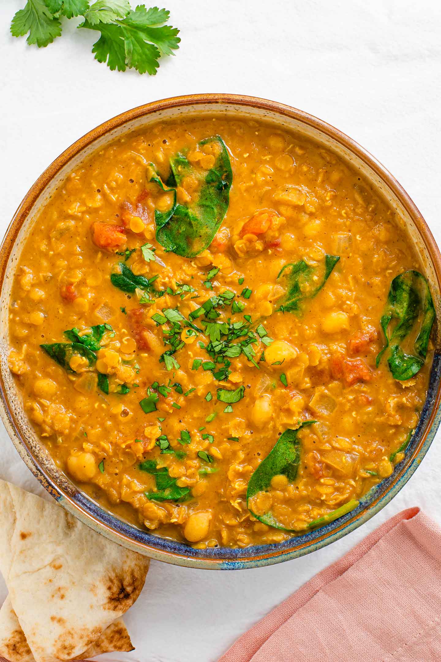 Coconut Spinach Red Lentil Curry