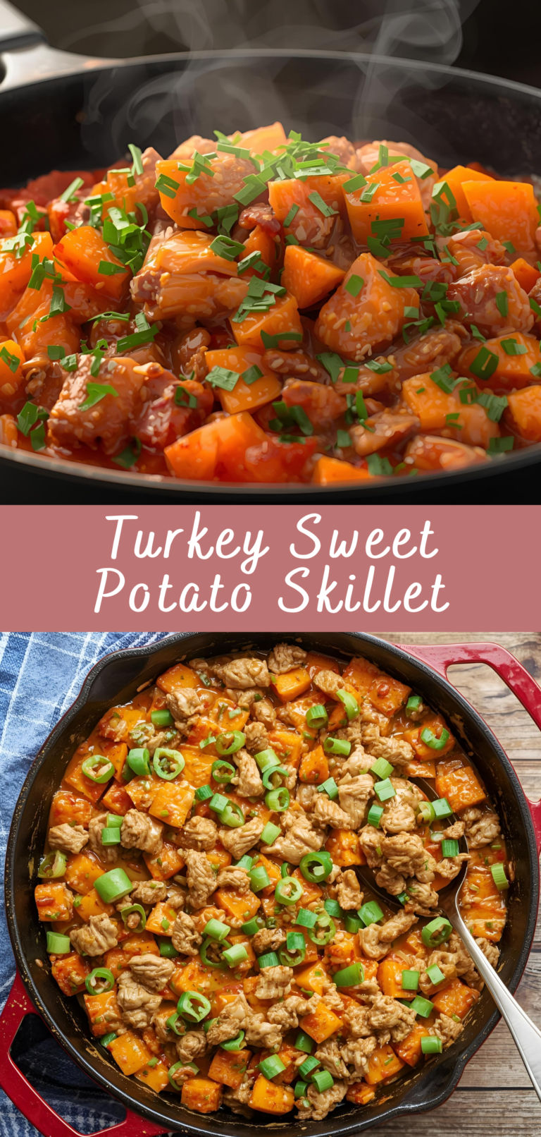 Stovetop Turkey and Sweet Potato Skillet