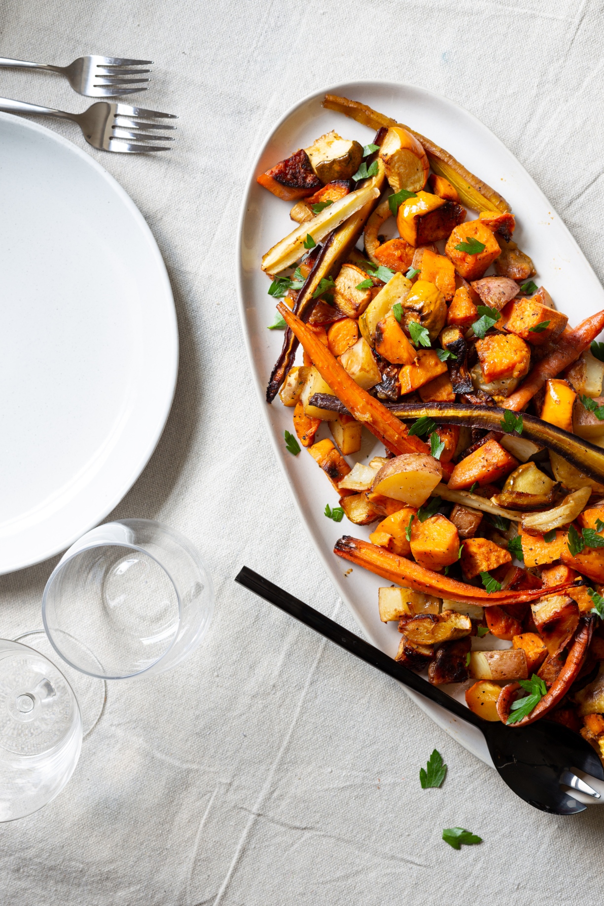 Aperol-Orange Roasted Vegetable Medley