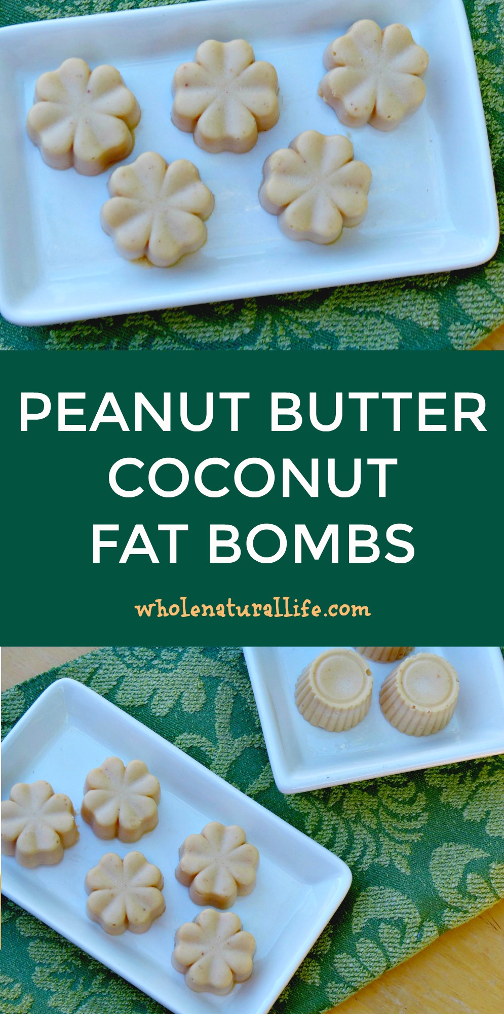 Peanut Butter Stevia Fat Bombs with Coconut Oil