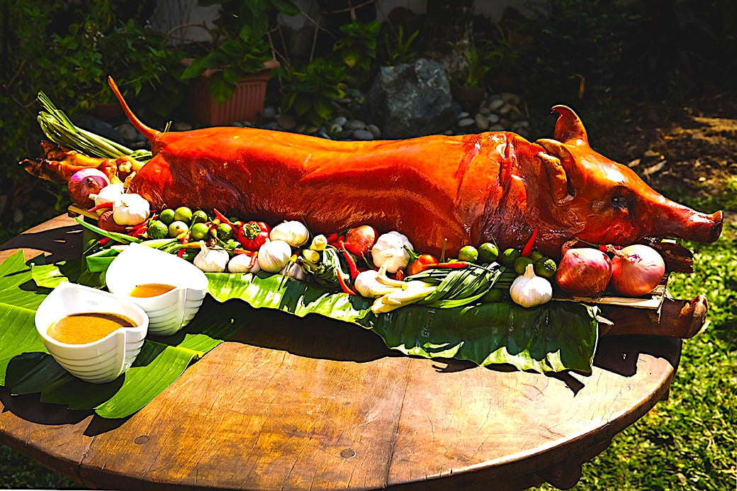 Grilled Cebu-Style Lechon with Lemongrass and Basil