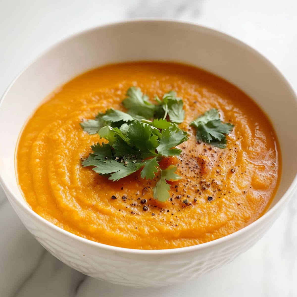 Half-Orange Half-Carrot Sweet Potato Soup