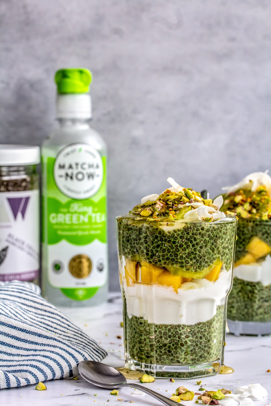 Half-Set Matcha Chia Pudding Parfait