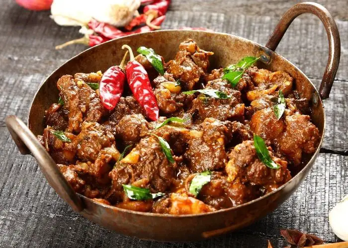 Red Granite Lamb Curry with Tomato and Fenugreek