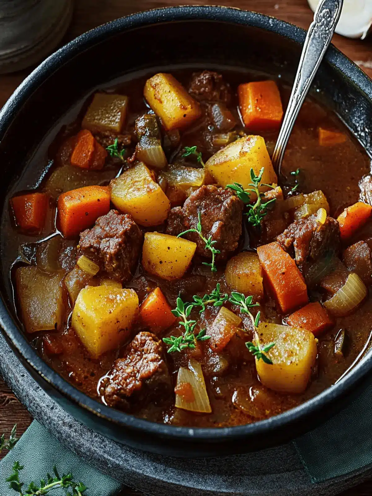North Dakota-Style Bison Stew with Root Vegetables