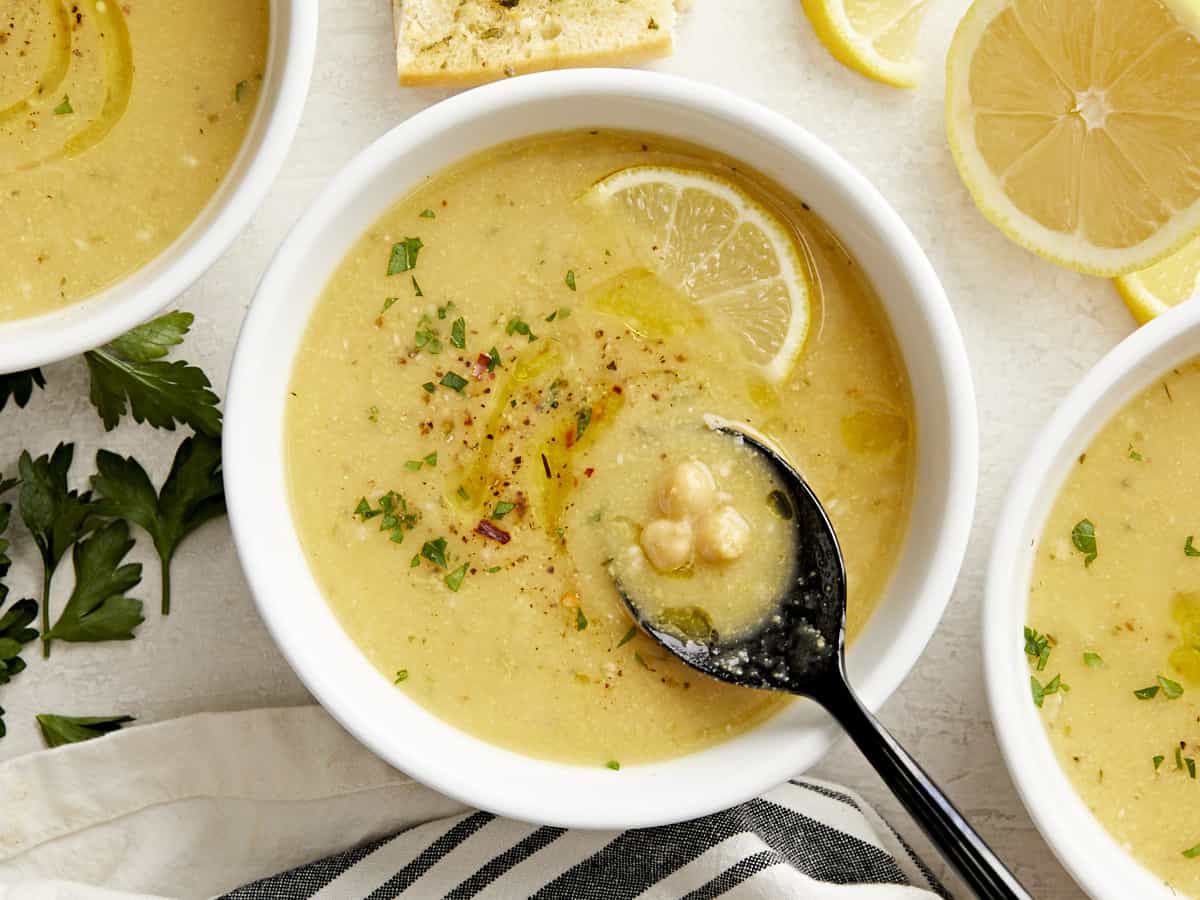 One-Pot Lemon Garlic Mediterranean Chickpea Stew