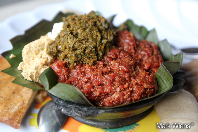 Kitfo-Inspired Beef Tartare with Niter Kibbeh