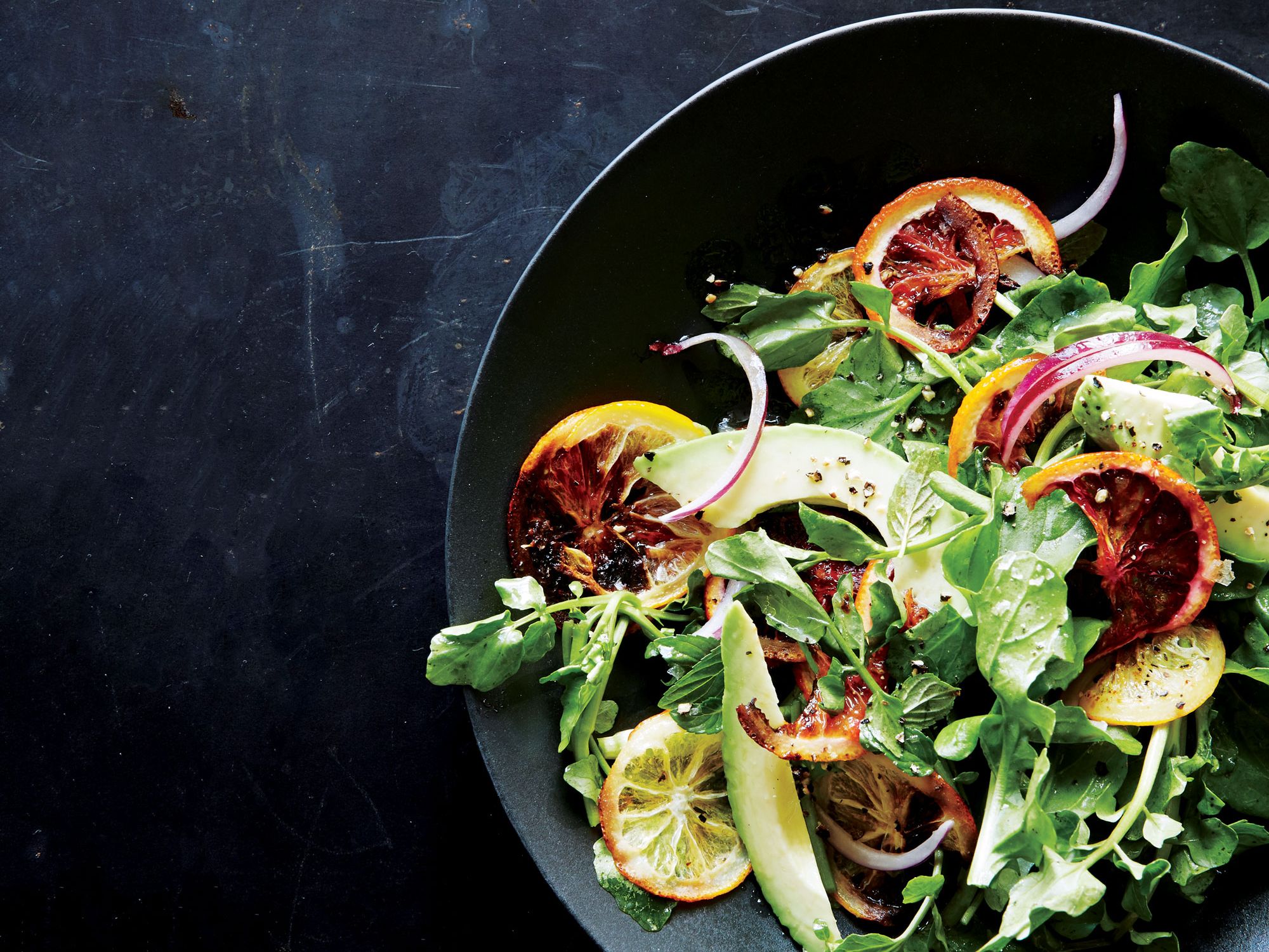 Marin County Citrus and Avocado Salad with Toasted Almonds