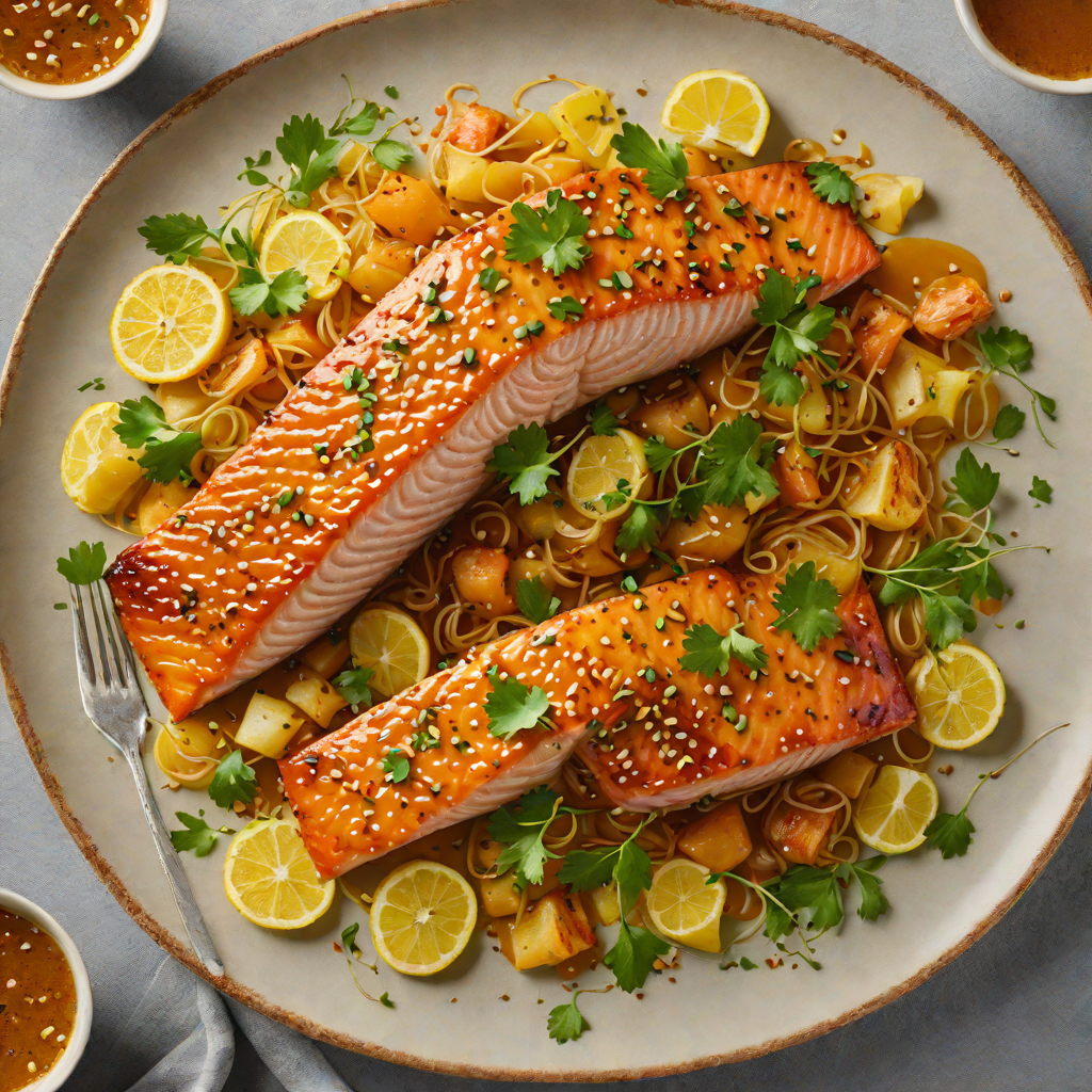 Golden Honey-Garlic Glazed Salmon