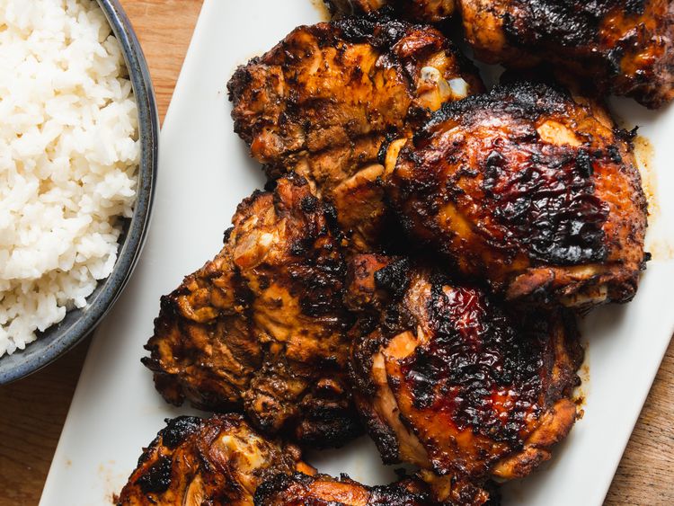 Pan-Seared Chicken Thighs with Tamarind and Lime Glaze