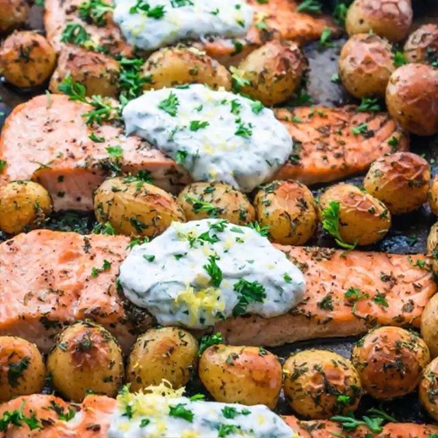 Smoked Salmon & Herb Roasted Potatoes